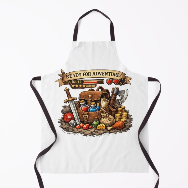 Item preview, Ready For Adventure – Fantasy RPG Gamer Loot Backpack Design designed and sold by Ana Gómez.