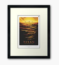 NASA Tourism - Titan Framed Print
