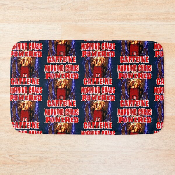 Item preview, Morning Chaos Powered by Caffeine – Funny Coffee Energy Design designed and sold by AreKreative.