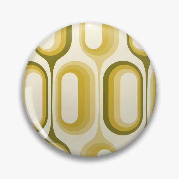 Item preview, Mid Century Modern Retro 70s - Beige, Olive Green and Mustard Yellow designed and sold by JMgraphic.