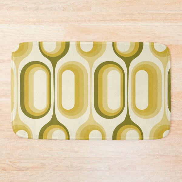 Item preview, Mid Century Modern Retro 70s - Beige, Olive Green and Mustard Yellow designed and sold by JMgraphic.