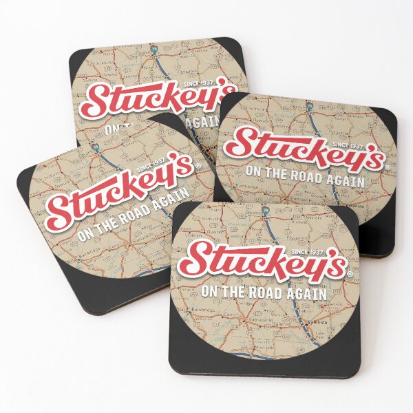 Item preview, Stuckey's on the road again - map circles stickers and more  designed and sold by MBM Fashion.