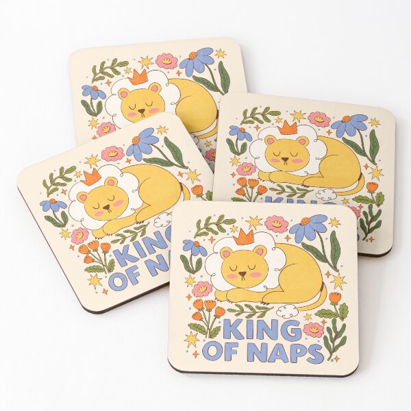Item preview, King of Naps Cute Sleeping Lion designed and sold by Itouchedabee.