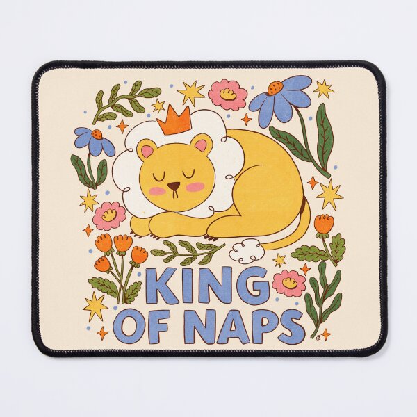 Item preview, King of Naps Cute Sleeping Lion designed and sold by Itouchedabee.
