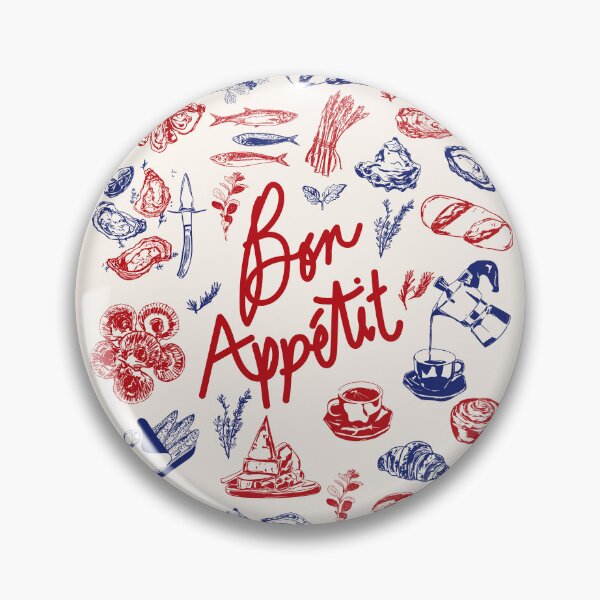 Item preview, Bon Appetit Seafood and French Bread Handdrawn Gourmet Food Illustration designed and sold by MaiZephyr.