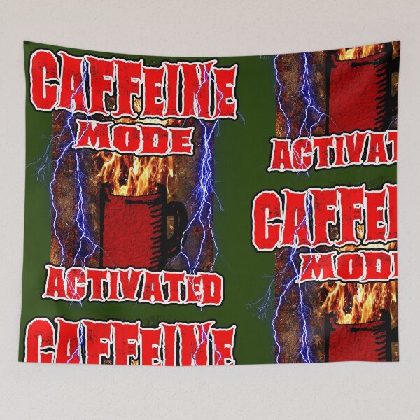 Item preview, Caffeine Mode Activated – Funny Coffee Energy Design designed and sold by AreKreative.