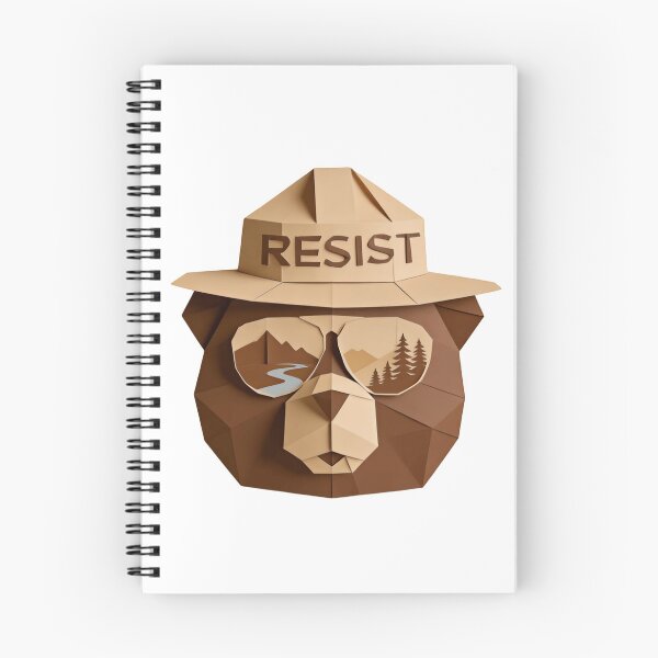 Item preview, Low Poly Bear Resist Protect Our National Parks Freedom Anti Fascist Ranger designed and sold by SkeletonsDanger.