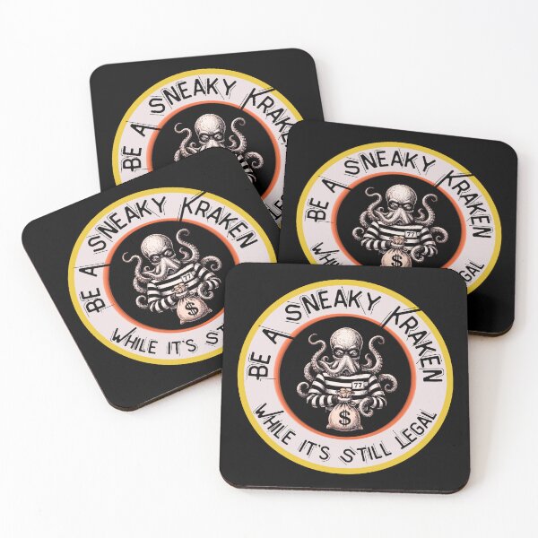 Item preview, Sneaky Kraken Thief - Funny Sarcastic Nautical Illustration designed and sold by M.Store.