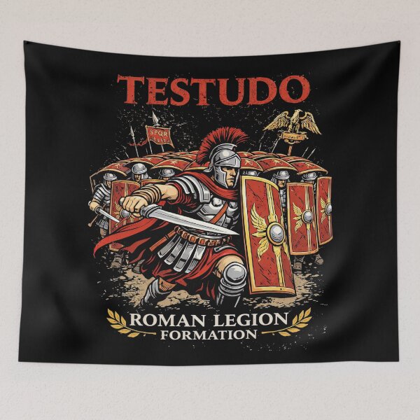 Item preview, Roman Legion Testudo Formation Art designed and sold by Retr0Tshirts.