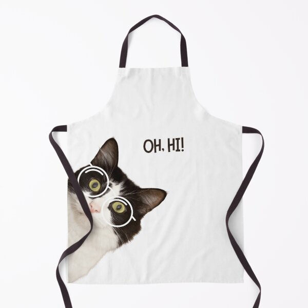 Item preview, Sneaky Cat, Oh, Hi! Funny Peeking Cat with Glasses designed and sold by Tamer ⭐⭐⭐⭐⭐.