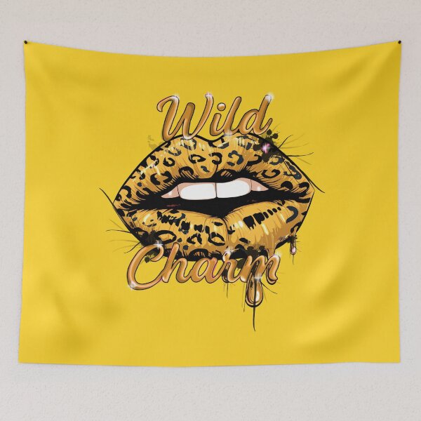 Aperçu de l'œuvre Lèvres léopard Wild Charm créée et vendue par Italian Ink Studio.