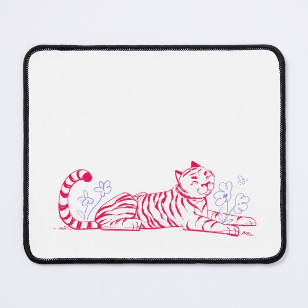 Item preview, Psychedelic Tiger in a Flower Field designed and sold by ChiaraAless.