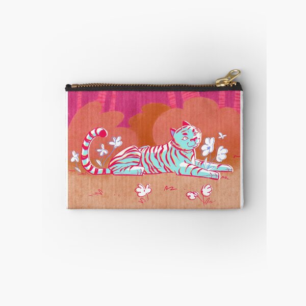 Item preview, Psychedelic Tiger in a Flower Field designed and sold by ChiaraAless.