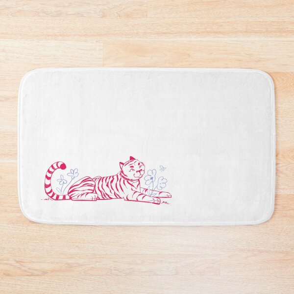 Item preview, Psychedelic Tiger in a Flower Field designed and sold by ChiaraAless.