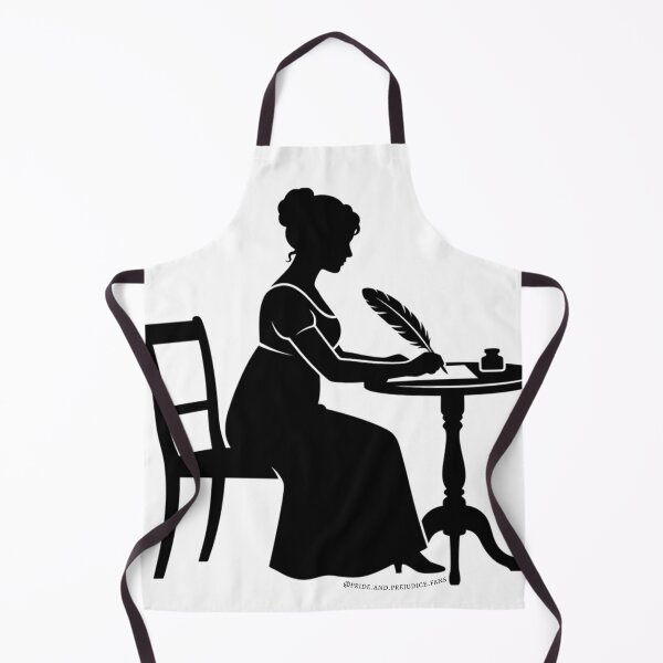 Item preview, Jane Austen's Writing Silhouette – Regency Era Aesthetic designed and sold by PandPFans.