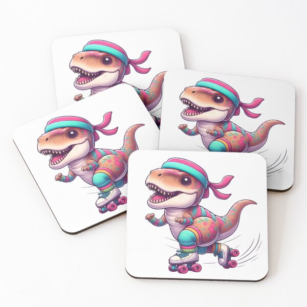 Item preview, Retro 90s Dinosaur on Roller Skates - Vintage Skater Aesthetic designed and sold by AlanyaArtX.