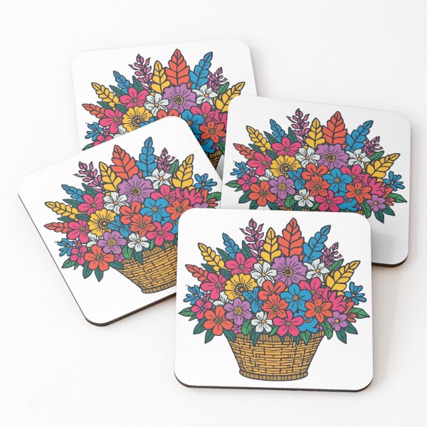 Item preview, Garden Flowers Basket Sticker, Garden Magnets   designed and sold by colorleafz.