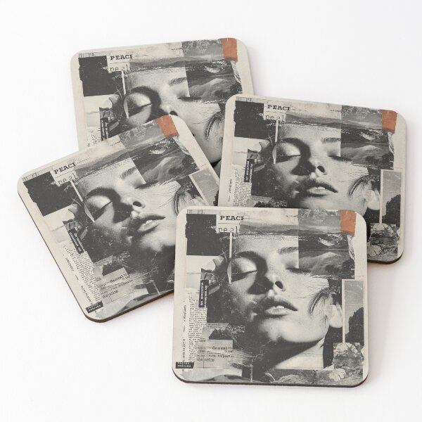 Item preview, Vintage Peacefull Abstract Collage Art designed and sold by KissMyBerry.