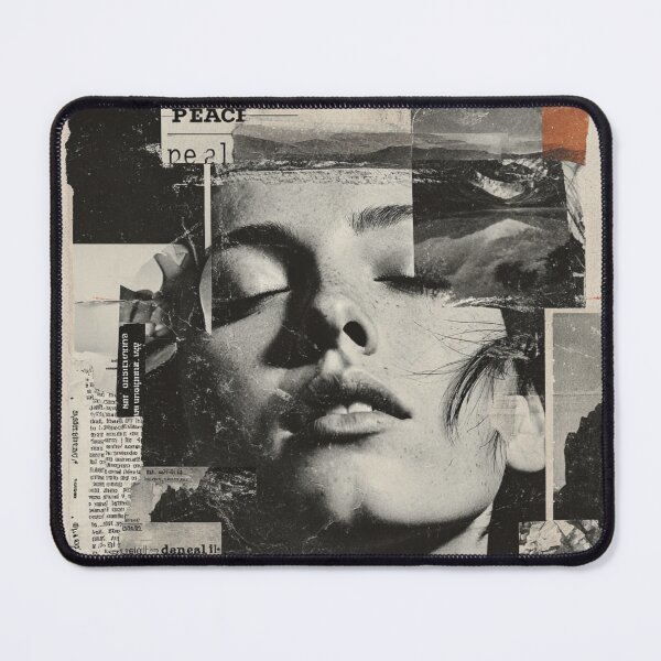 Item preview, Vintage Peacefull Abstract Collage Art designed and sold by KissMyBerry.
