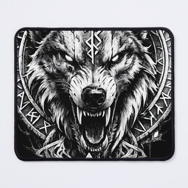 Item preview, Viking Wolf Fenrir – Nordic Rune Circle Symbol designed and sold by Runes & Embers .