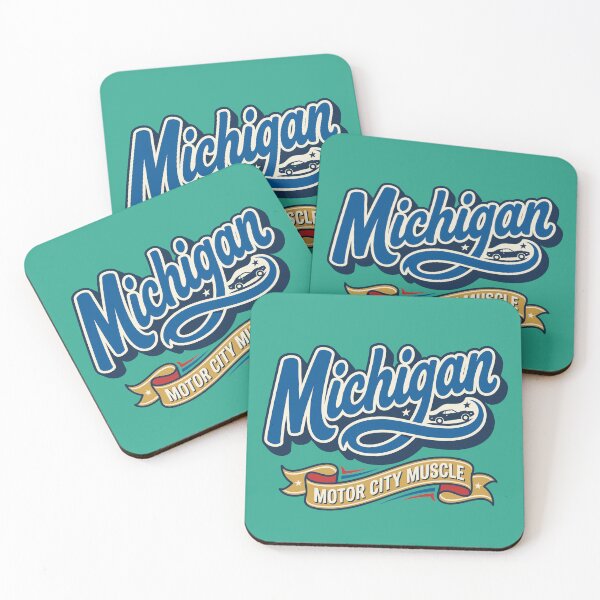 Item preview, Michigan Motor City Muscle - Retro Vintage Classic Car Graphic designed and sold by Cozy-Old-Pub.