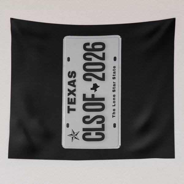 Item preview, Texas Class of 2026 License Plate Style Sideways – Lone Star State Graduation Senior 2026 Texas Pride designed and sold by GFamilyC.