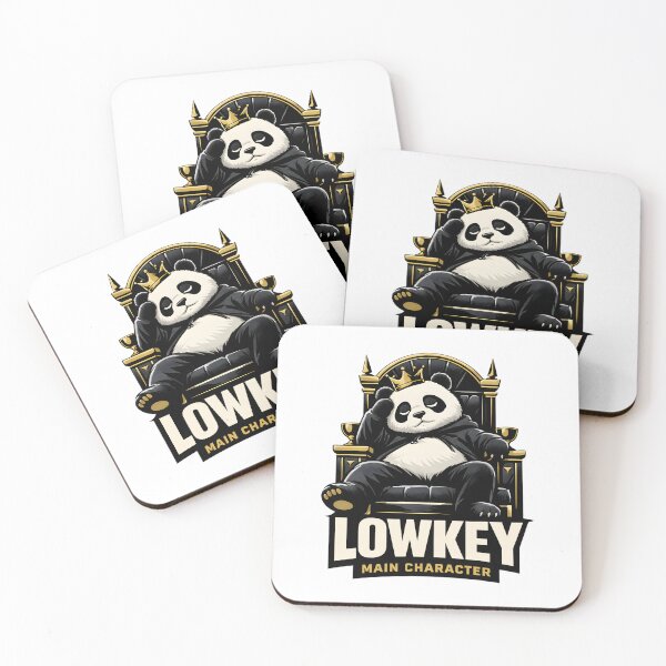 Item preview, Lowkey Main Character Panda King - Chill Bro Aesthetic Lazy Panda on Throne Crown Design for Introverts by Vivaan Studio designed and sold by Vivaan Studio.