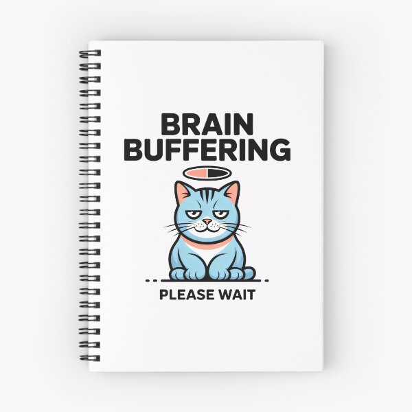 Item preview, Brain Buffering Sarcastic Cat Loading designed and sold by SplashTastic.