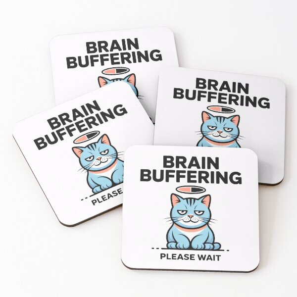 Item preview, Brain Buffering Sarcastic Cat Loading designed and sold by SplashTastic.