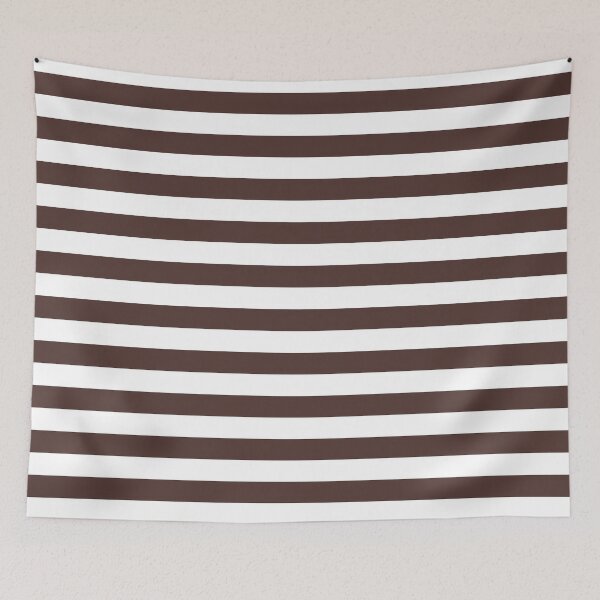 Item preview, Striped White And Chocolate Pattern designed and sold by pattern-archive.