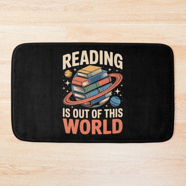 Item preview, Reading Is Out Of This World Stacked Books Planet Space Reading Design designed and sold by PROPera-design.