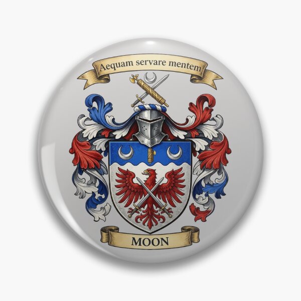 Item preview, The Moon Family Coat of Arms designed and sold by BagTown Clans.
