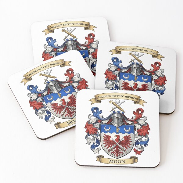 Item preview, The Moon Family Coat of Arms designed and sold by BagTown Clans.