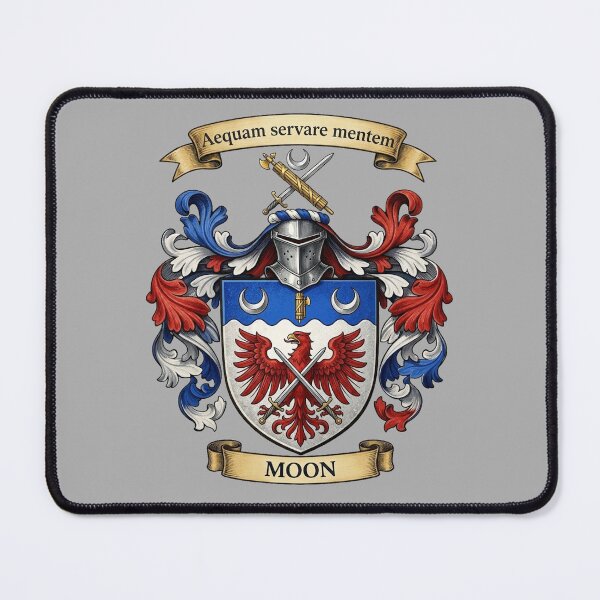 Item preview, The Moon Family Coat of Arms designed and sold by BagTown Clans.