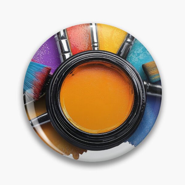 Item preview, Colorful Paint Splash With Brushes designed and sold by Angellacelin.