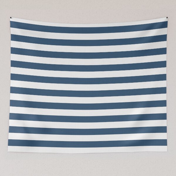 Item preview, Striped White And Denim Pattern designed and sold by pattern-archive.