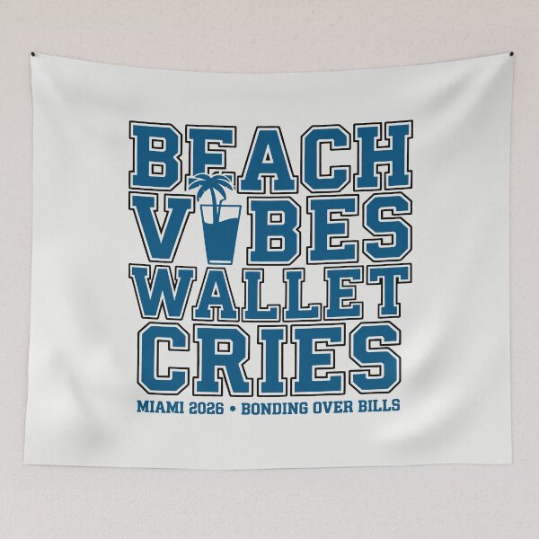 Item preview, Beach Vibes Wallet Cries Miami Vacation designed and sold by SplashTastic.