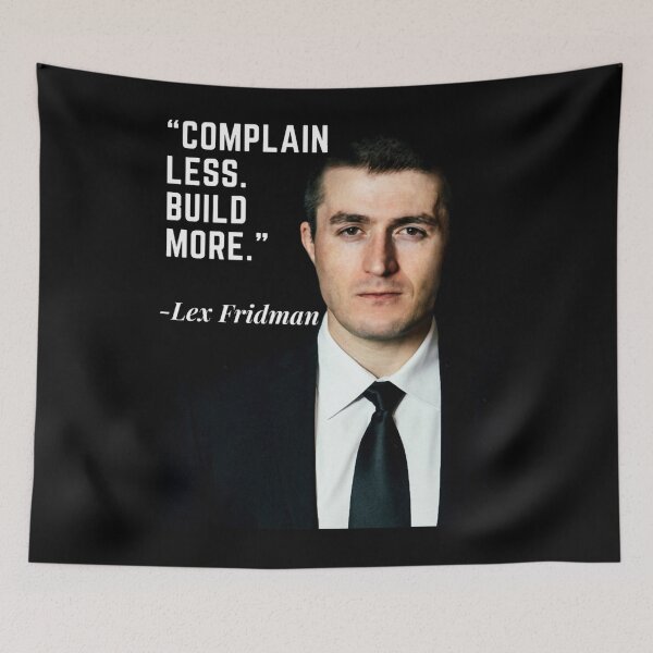 Item preview, Lex Fridman Podcast Complain Less Build More designed and sold by Memodtee.