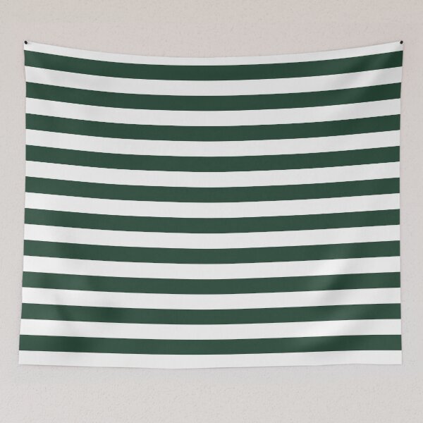 Item preview, Striped White And Forest Green Pattern designed and sold by pattern-archive.