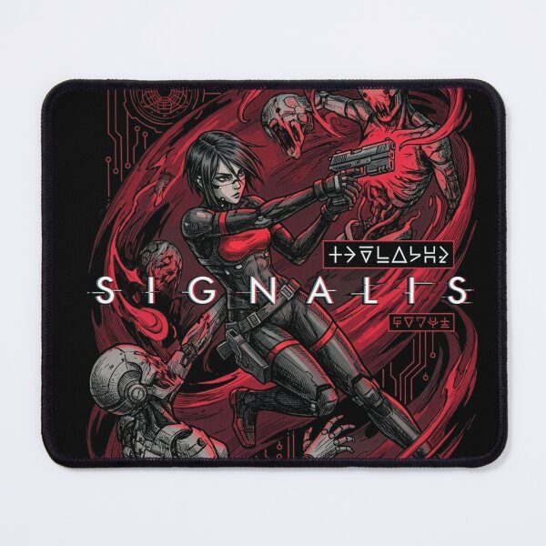 Item preview, Signalis Elster Black Red Design Pixel Horror Portrait designed and sold by Senpaiwaves.