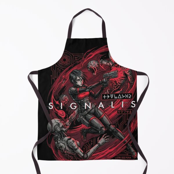Item preview, Signalis Elster Black Red Design Pixel Horror Portrait designed and sold by Senpaiwaves.