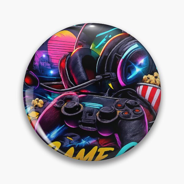 Item preview, Game On! – Retro Neon Gamer Design for Video Gamers designed and sold by Ana Gómez.