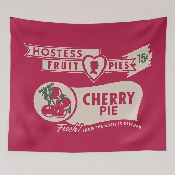 Item preview, Hostess Fruit Pies — Cherry Pie (15¢ Vintage Ad) designed and sold by ChickenFund.