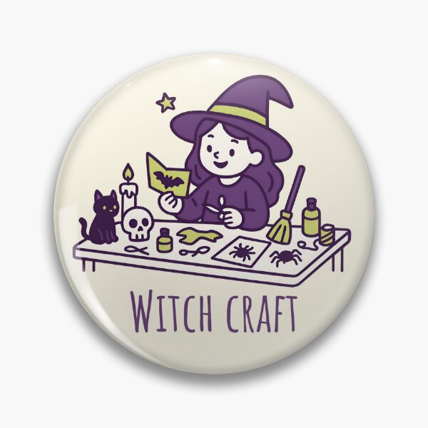 Item preview, Cute Kawaii Witch Craft Funny Halloween Crafter designed and sold by Imaginationbeyond.