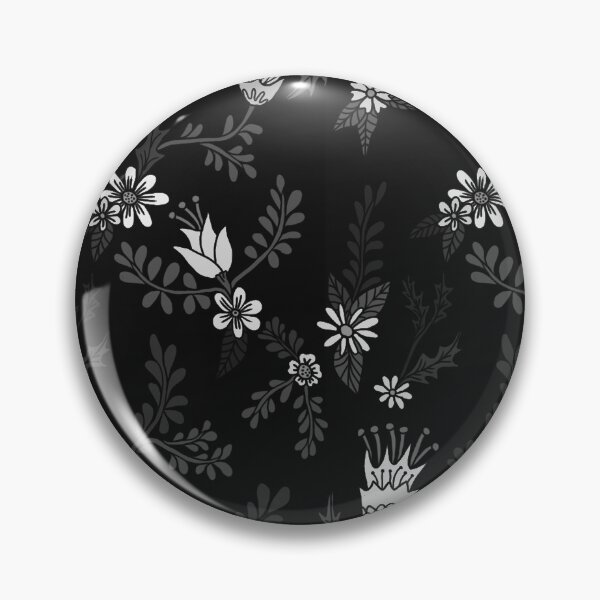 Item preview, Dark Academia Florals Black and White designed and sold by aliciakatharina.