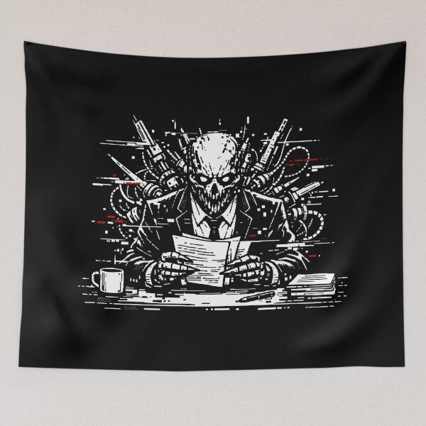 Item preview, Corporate Horror Glitch Skeleton Professional designed and sold by SplashTastic.