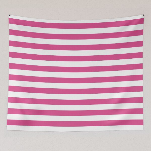 Item preview, Striped White And Hot Pink Pattern designed and sold by pattern-archive.