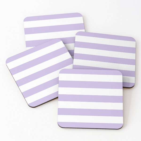 Item preview, Striped White And Lavender Pattern designed and sold by pattern-archive.