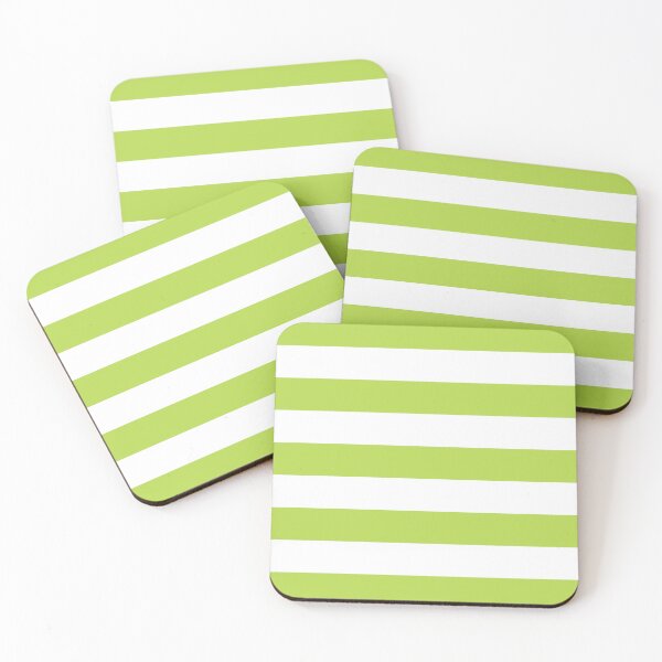 Item preview, Striped White And Lime Pattern designed and sold by pattern-archive.