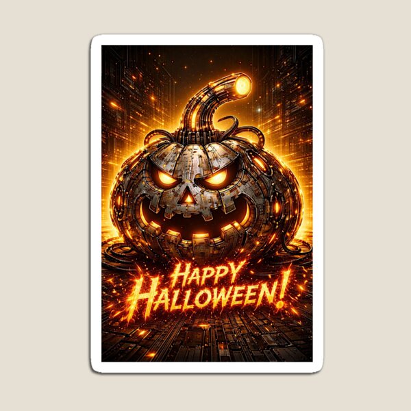 Aperçu de l'œuvre La Citrouille pas gentille (Halloween) créée et vendue par NubesDesignCH.
